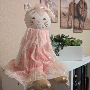 Princess Kitty Doll, Sparkly Dress & Gold Ballet Slippers,  NEW